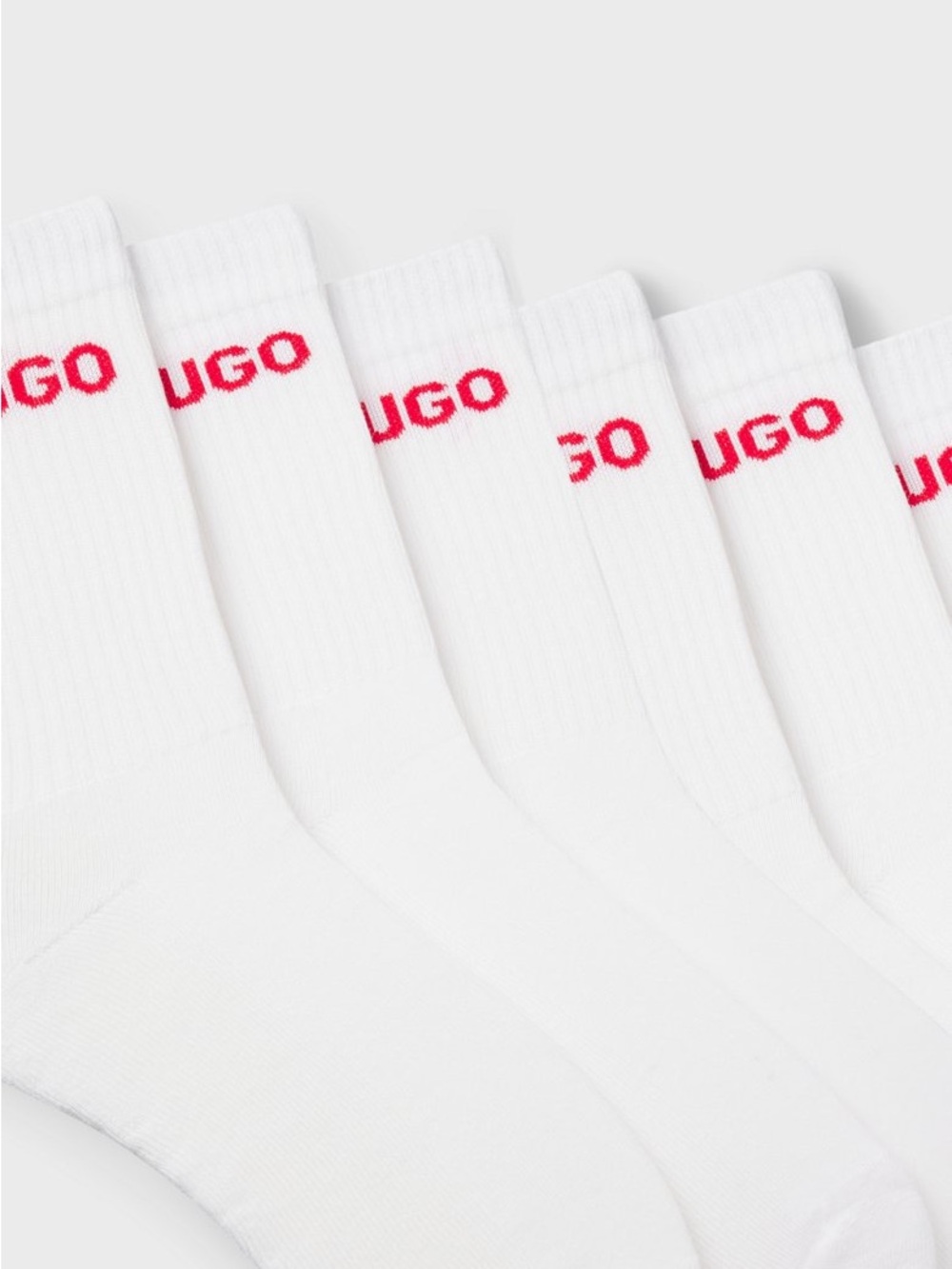 NWT HUGO BOSS SIX-PACK OF QUARTER-LENGTH SOCKS WITH LOGO DETAIL
Multipack 
7-13 - Picture 3 of 7